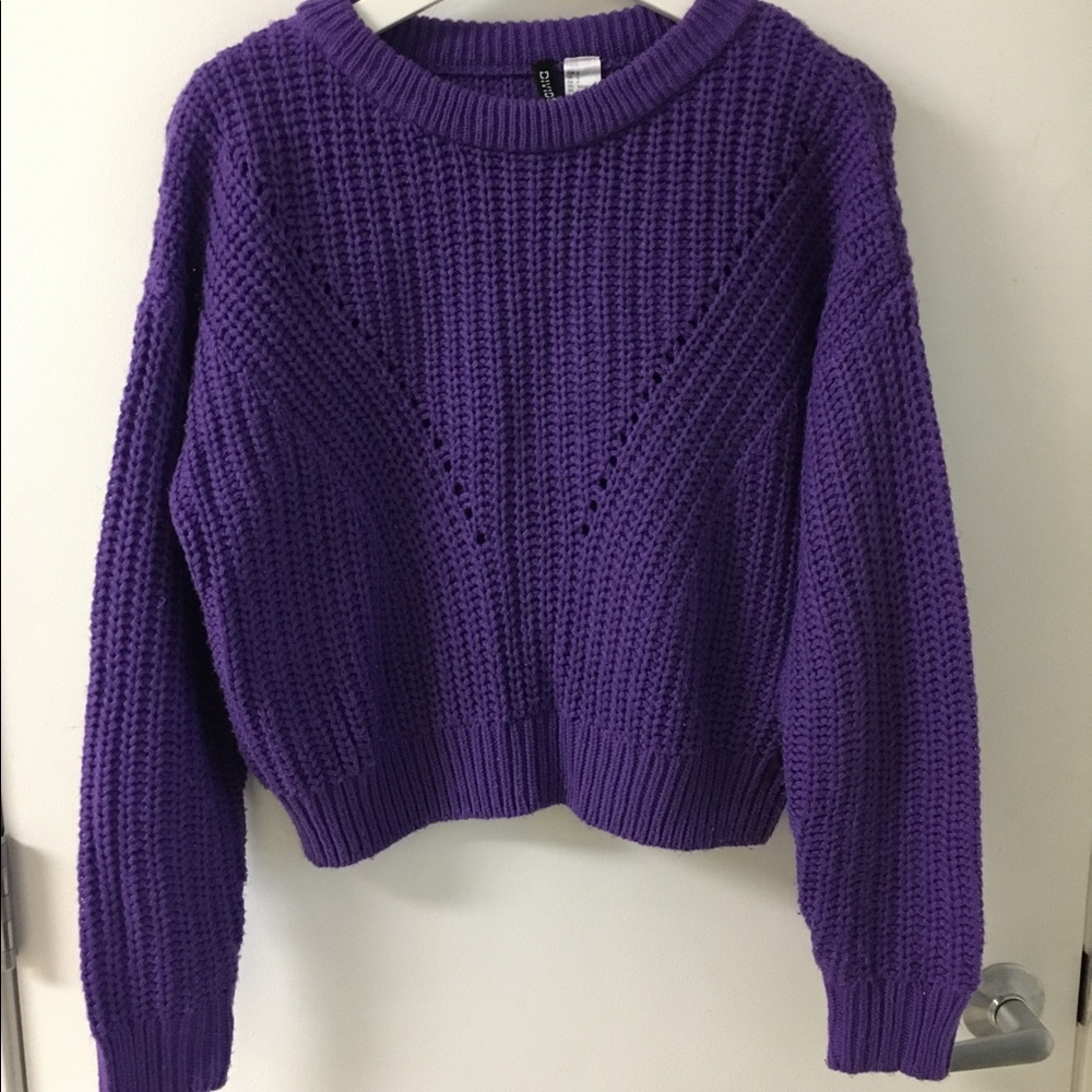Purple Sweater H&M Size Small